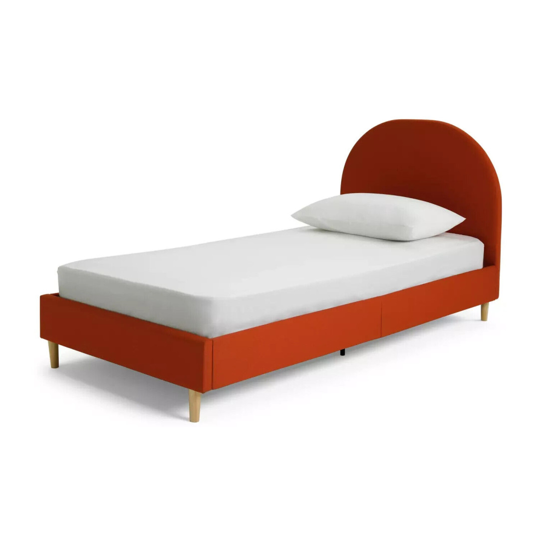 Olivia Single Bed Frame Orange | Wooden Sturdy Furniture Kids Teen with Mattress Olivia Single Bed Frame Orange | Wooden Sturdy Furniture Kids Teen with Mattress
